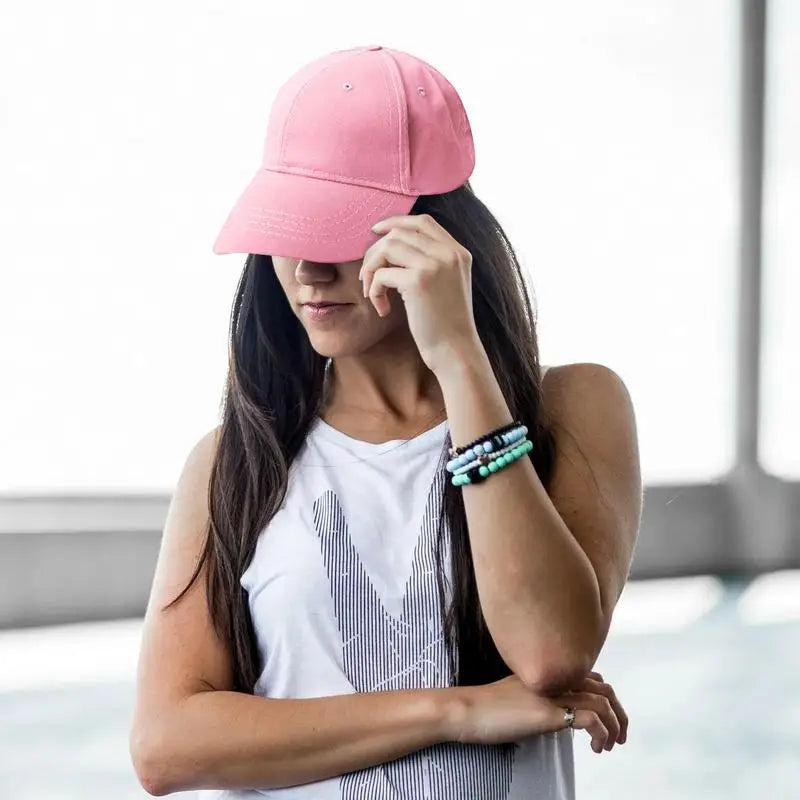Women Ponytail Hat Cotton Baseball Caps Ponytail Adjustable Baseball Hat High Messy Bun Trucker Hat Blank Breathable Sun Hats