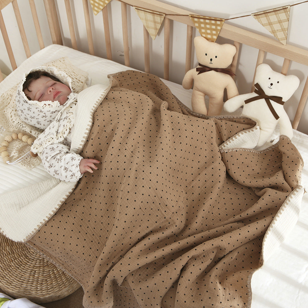 Mantas de bebé para camas, 4 capas de algodón, muselina, ropa de cama, accesorios para bebés, toalla de baño para recién nacidos, madres e hijos