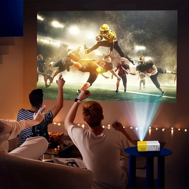 Portable Mini Projector 500 Lumens 3D 4:3 Ratio Suitable For Office And Home Theater Scenes To Enhance The Movie Experience