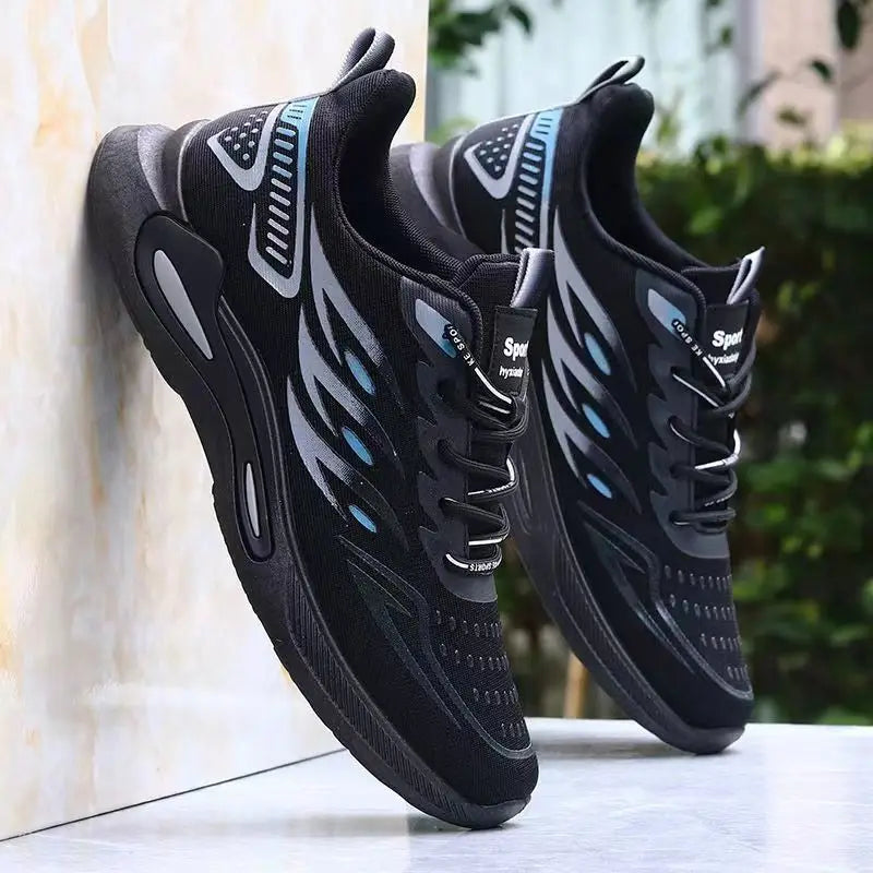 Men's Shoes New Fashion and Trendy Mesh Sports and Casual Shoes Student Soft Sole Comfortable Fashion Men's Running Shoes