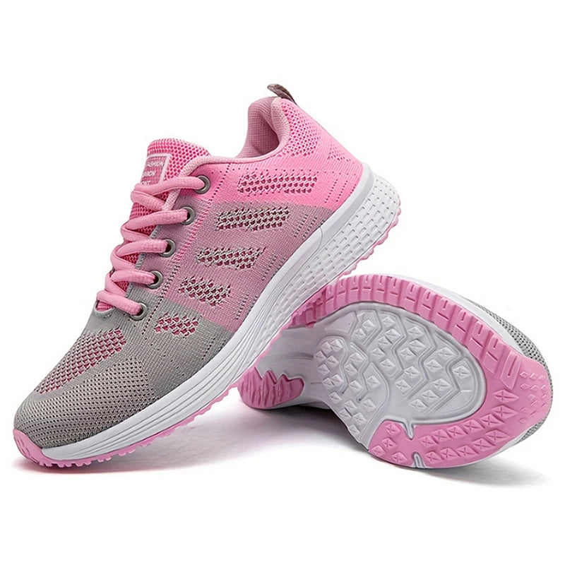 Damesneakers Vår- og sommersko for kvinner Sportssko Uformelle sneakers Mote Zapatillas De Mujer Myke vulkansko for kvinner
