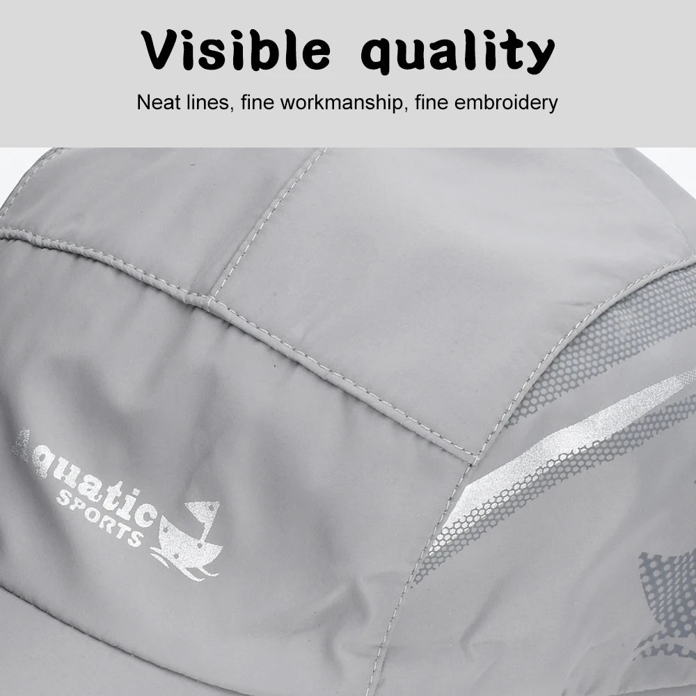 2 Pcs Fashionable Quick-drying Baseball Caps Outdoor Sports Sweatproof Casual Caps