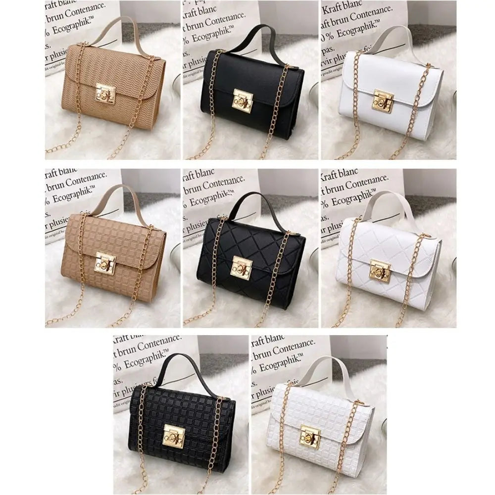 Bolso de hombro minimalista de piel sintética con cadena, bolso de mano de gran capacidad para axila, bolso de hombro individual, bolsos tipo tote, bolso bandolera para mujer