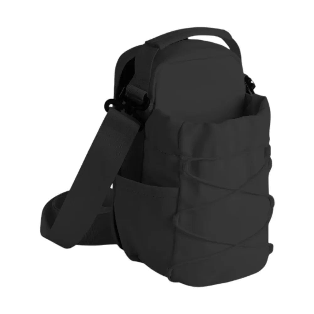 Magnetic Water Bottle Sling Bag Large Capacity Adjustable Gym Bottle Bag Multi-layer with Shoulder Strap Crossbody Sports Bag