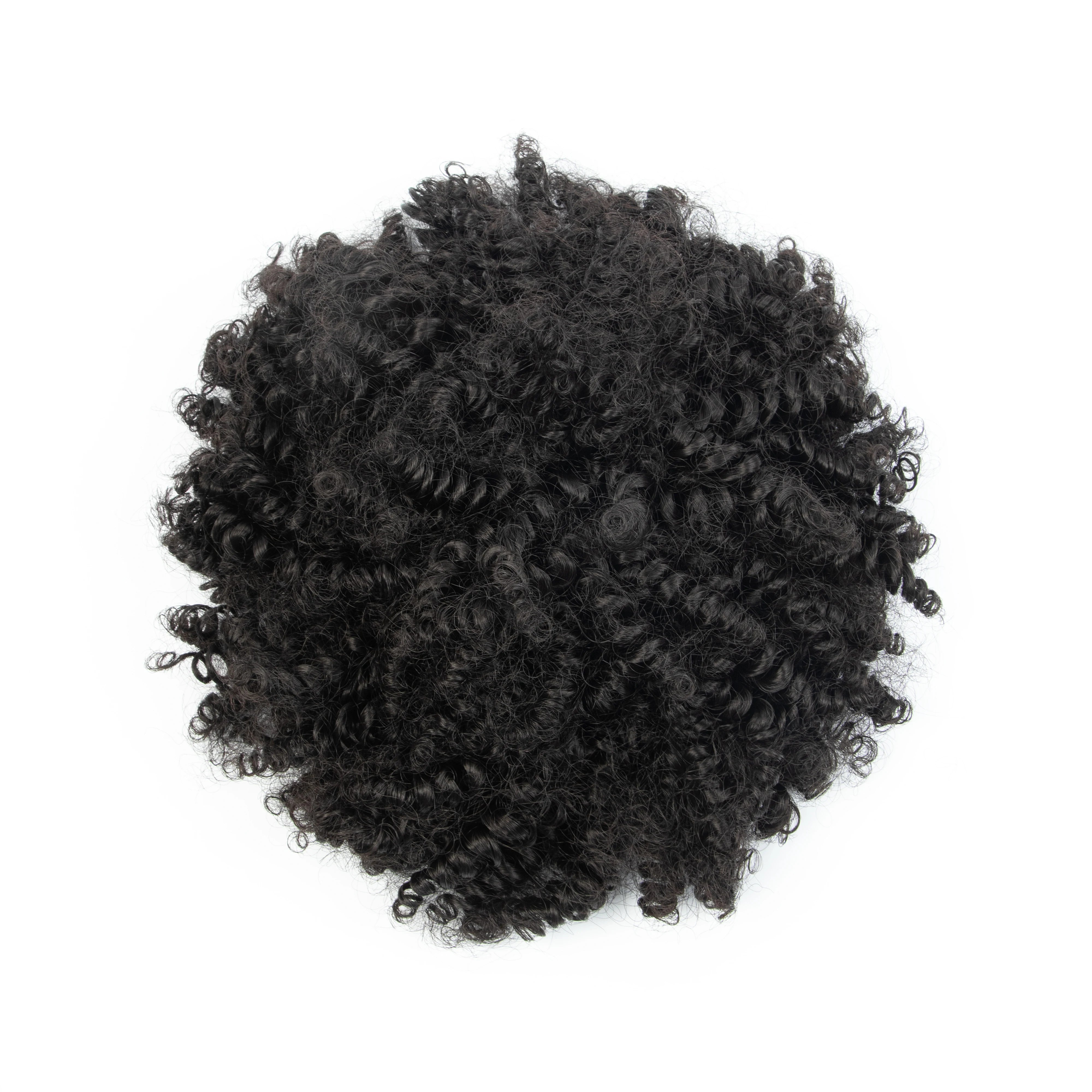 Queue de cheval bouclée synthétique pour femme à clipser, style Afro Puff, chignon désordonné, pour occasions multiples