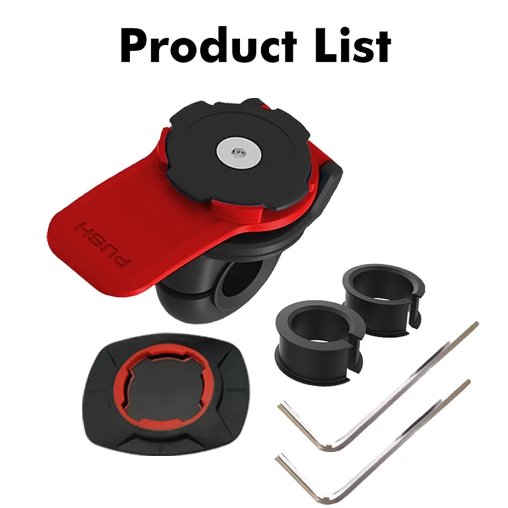 Phone Holder Rearview For Motorcycle Handbar Mirror Mount Support Shock-resistant Bicycle Scooter Bike Security Quick Lock Stand