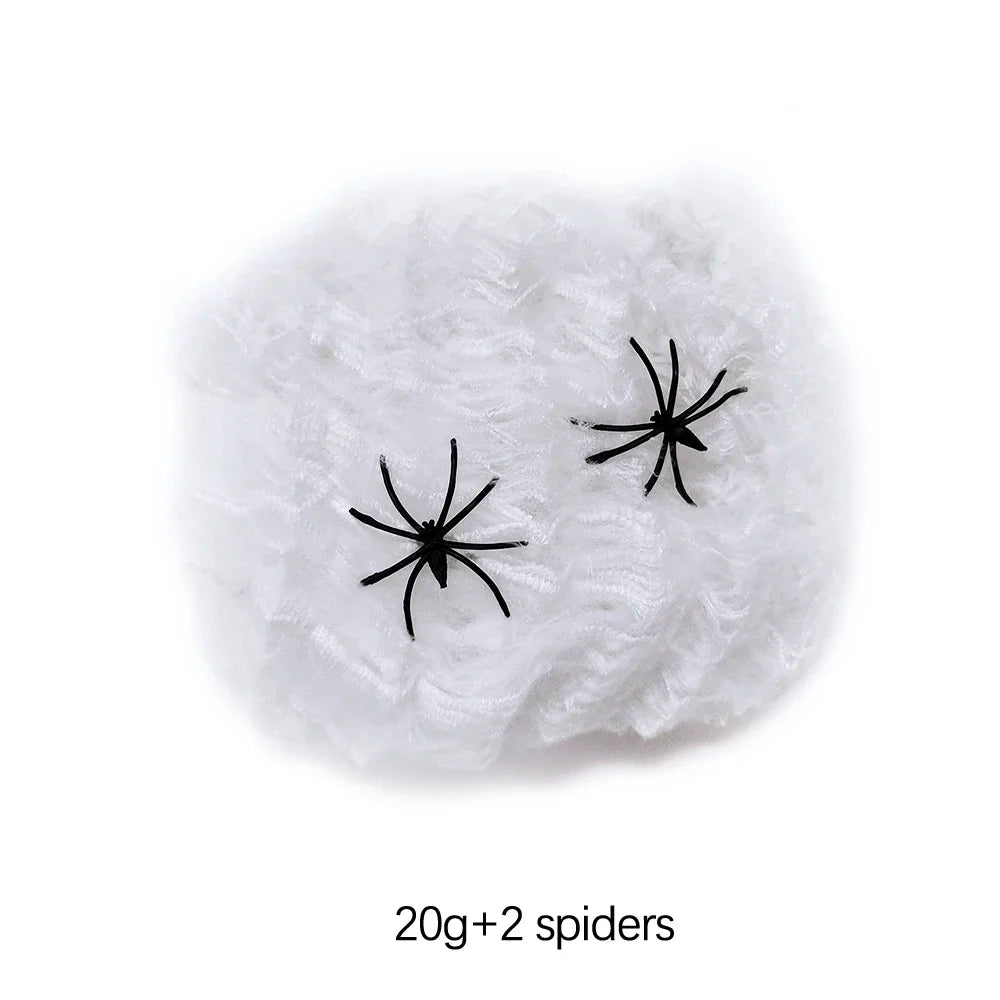 Halloween Decoration Party Accessories Decorations for Events Scream Festa Spider Web Black Outdoor Props Haunted House Spider