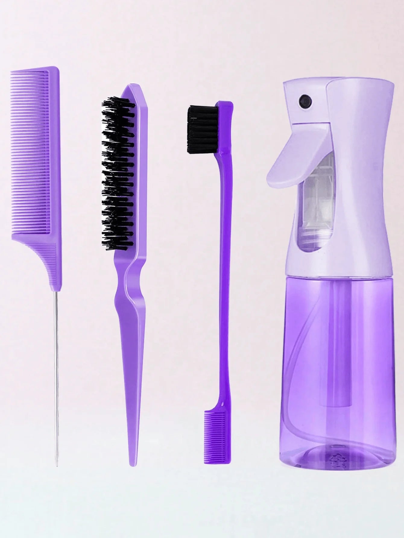 Slick Back Hair Brush Set (4PCS)