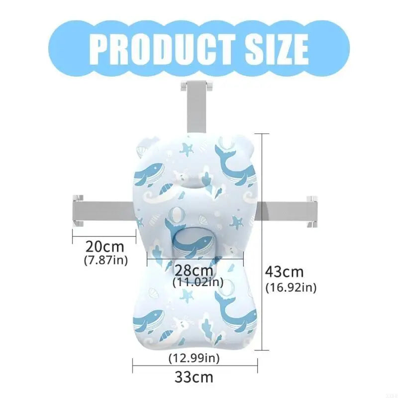 Colchoneta de Baño de Seguridad para Bebé Cojín Portátil Antideslizante para Bañera de Bebé Colchoneta de Apoyo para Ducha Suave Colchoneta Flotante de Seguridad para Bebé