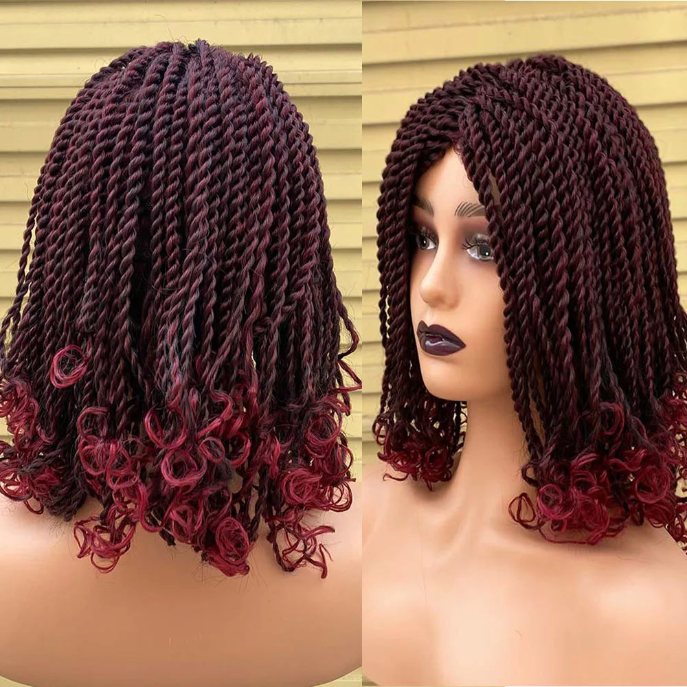 Ombre Braided Bob Wig