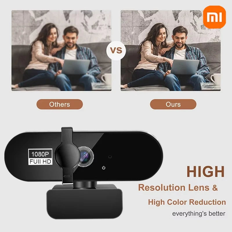 Xiaomi 8K strømmekamera 2K autofokus full HD USB-webkamera 1080P 60FPS med mikrofon PC bærbar PC videoopptakskamera 2025