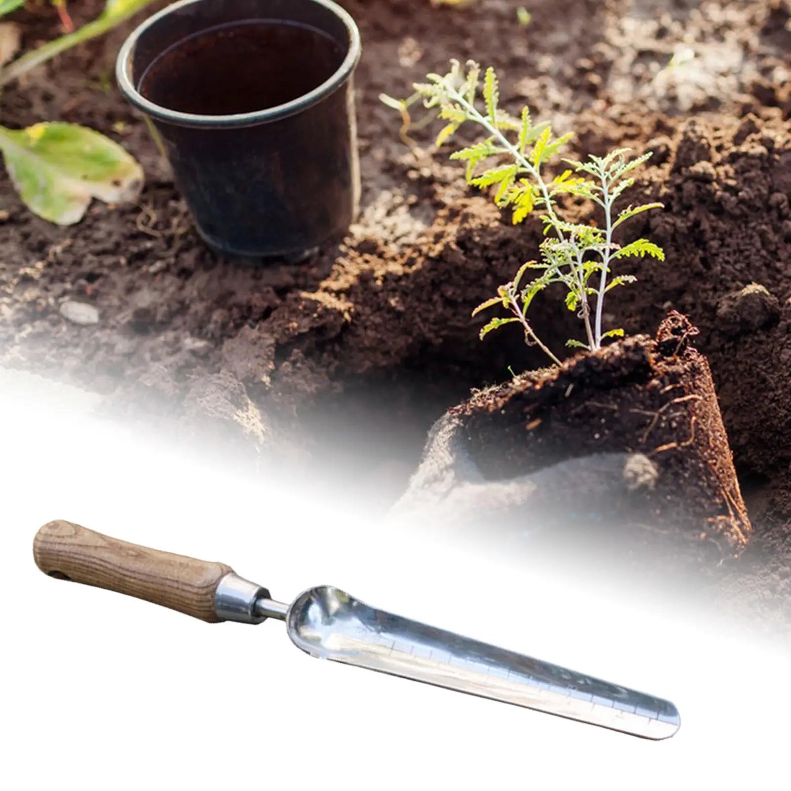 Planting Shovel Garden Shovel Garden Weeding Shovel for Soil Digginng Outdoor Planting Yard Lawn and Farm Household Digging
