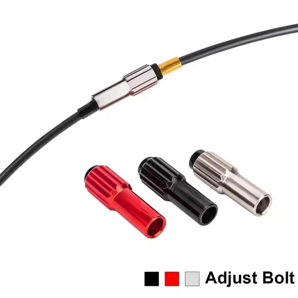 MTB Road Bike Cable Gear Shift Connector Shifter Cable Line Micro Adjustable Screws Regulator Adjust Housing Caps