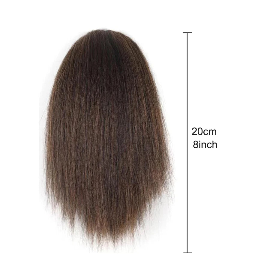 8 inches Africa kinky curly yaky texture synthetic drawstring ponytail for women