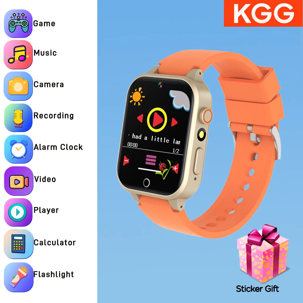 Kids Smart Watch 26 Games Touch Screen Camera Pedometer Video Music MP3 Alarm Clock Audiobooks Habit Track Children Toys Gifts