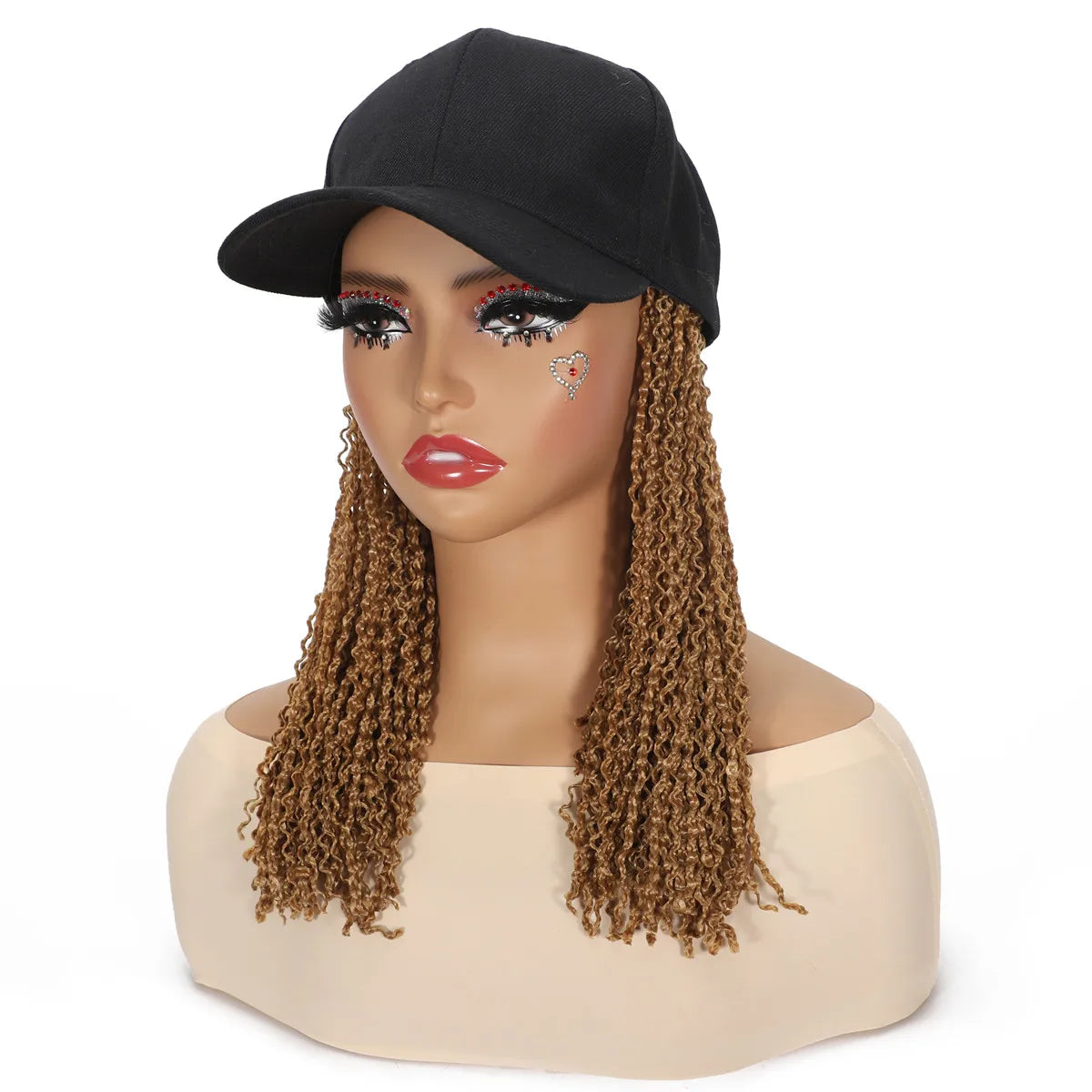 Curly Braided Cap Wig