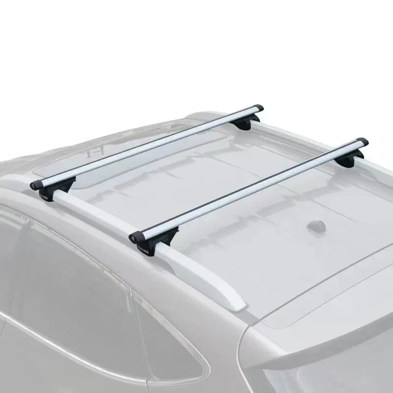2pcs Universal Waterproof Top Bag Storage Luggage Rack For SUV Aluminum Alloy & ABS Material Jeep Roof Rack Auto Accessory