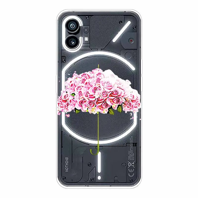 Case for Nothing Phone 1 Cover Transparent Soft TPU Silicone Cases for Nothing Phone One Phone 1 Clear Coque Cute Phone1 2022
