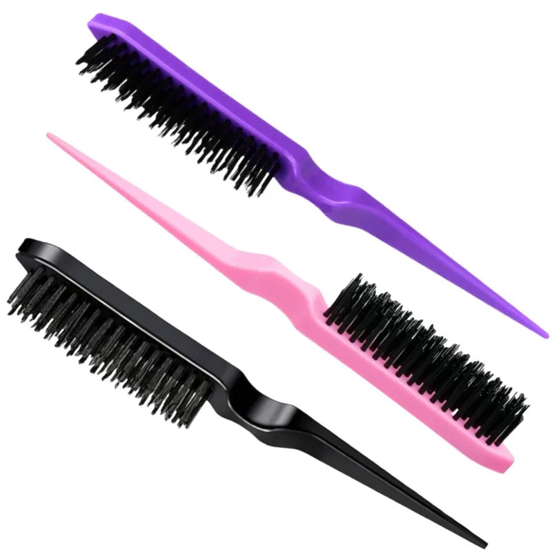 1 Pcs Professional Hair Brushes Comb Teasing Back Combing Hair Brush Slim Line Styling Tools 4 Colors Wholesale