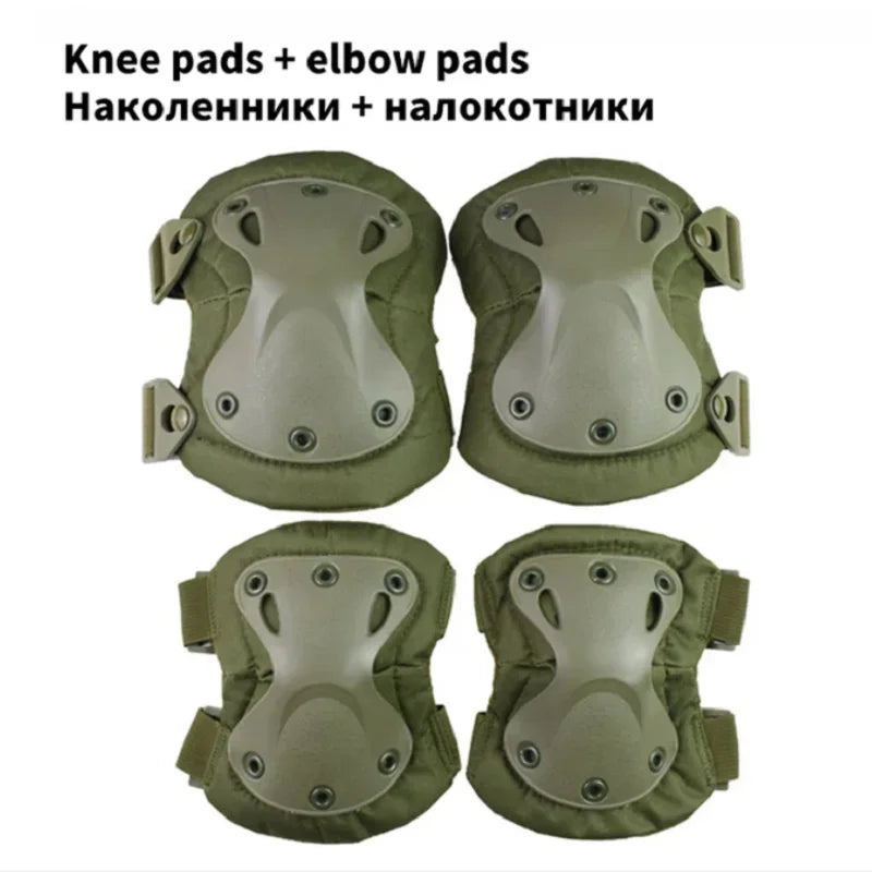 Tactical Knee Pad Elbow CS Military Protector Army Airsoft Outdoor Sport Hunting Kneepad Safety Gear Knee Protective Pads