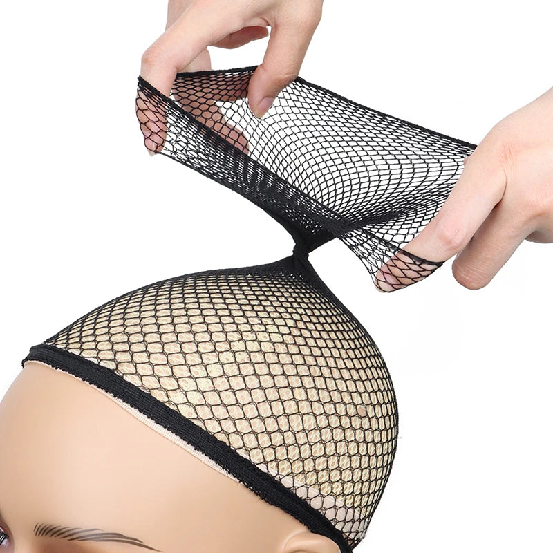 Hairnets good Quality Mesh Weaving Black Wig Hair Net Making Caps Weaving Wig Cap Hair Nets wig caps for making wigs