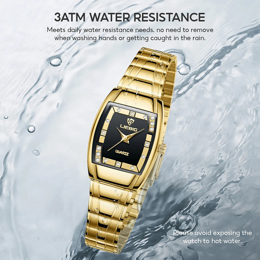 LIEBIG Ladies Watch Luxury Quartz Movement Watches For Women Fashion Outdoor Time Sports Simple 3Bar Waterproof Wristwatches
