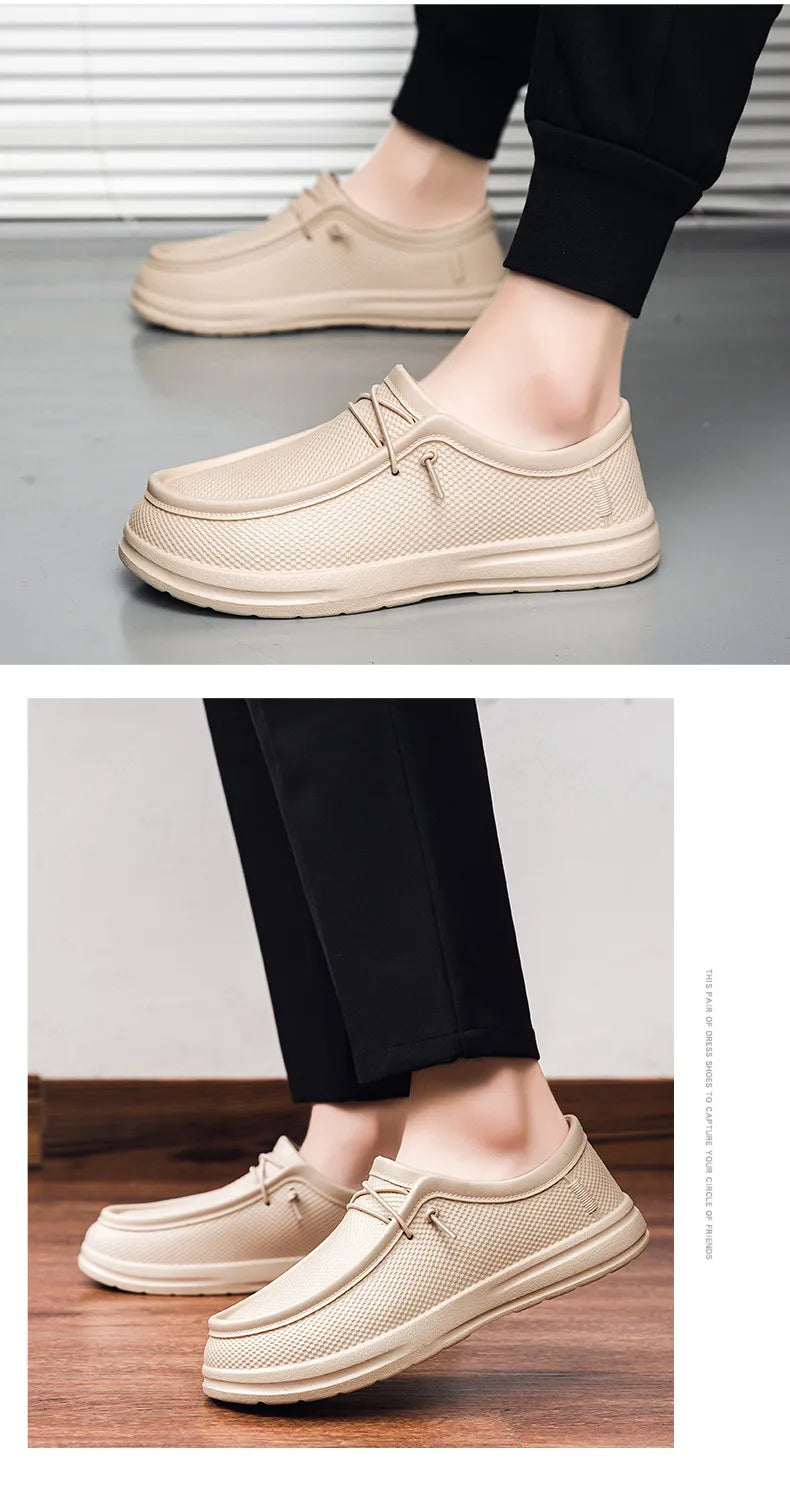 Men's Kitchen Working Shoes Non-slip Waterproof Chef Shoes  Fashion Men Casual Work Shoes Outdoor Water Shoes Plus Size 40-47