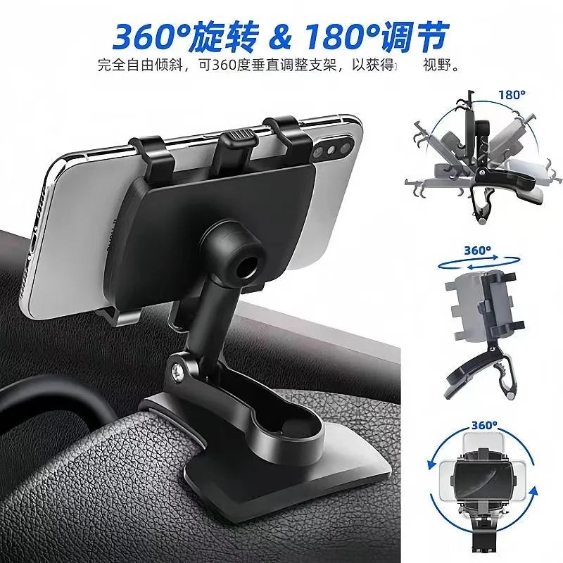 Car Cell Phone Holder Dashboard Car Clip Mount GPS Display Bracket Navigation Bracket Car Cell Phone Holder for Audi