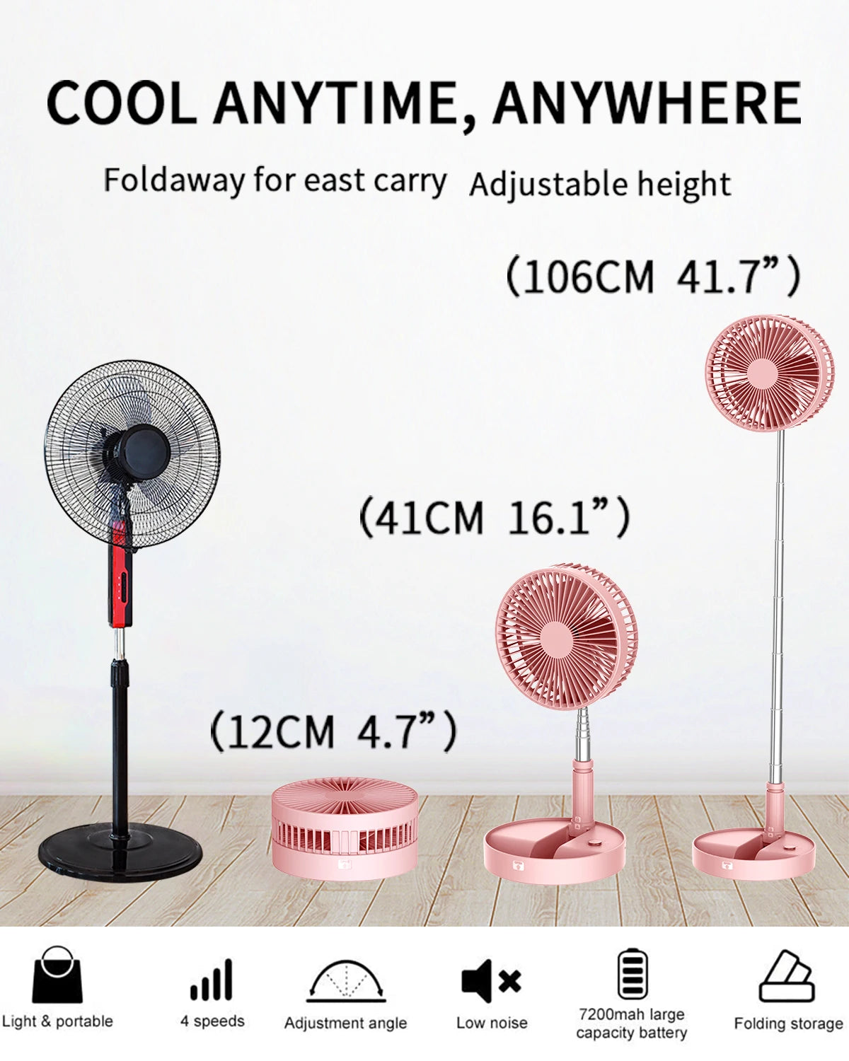 Foldable Desk Fan
