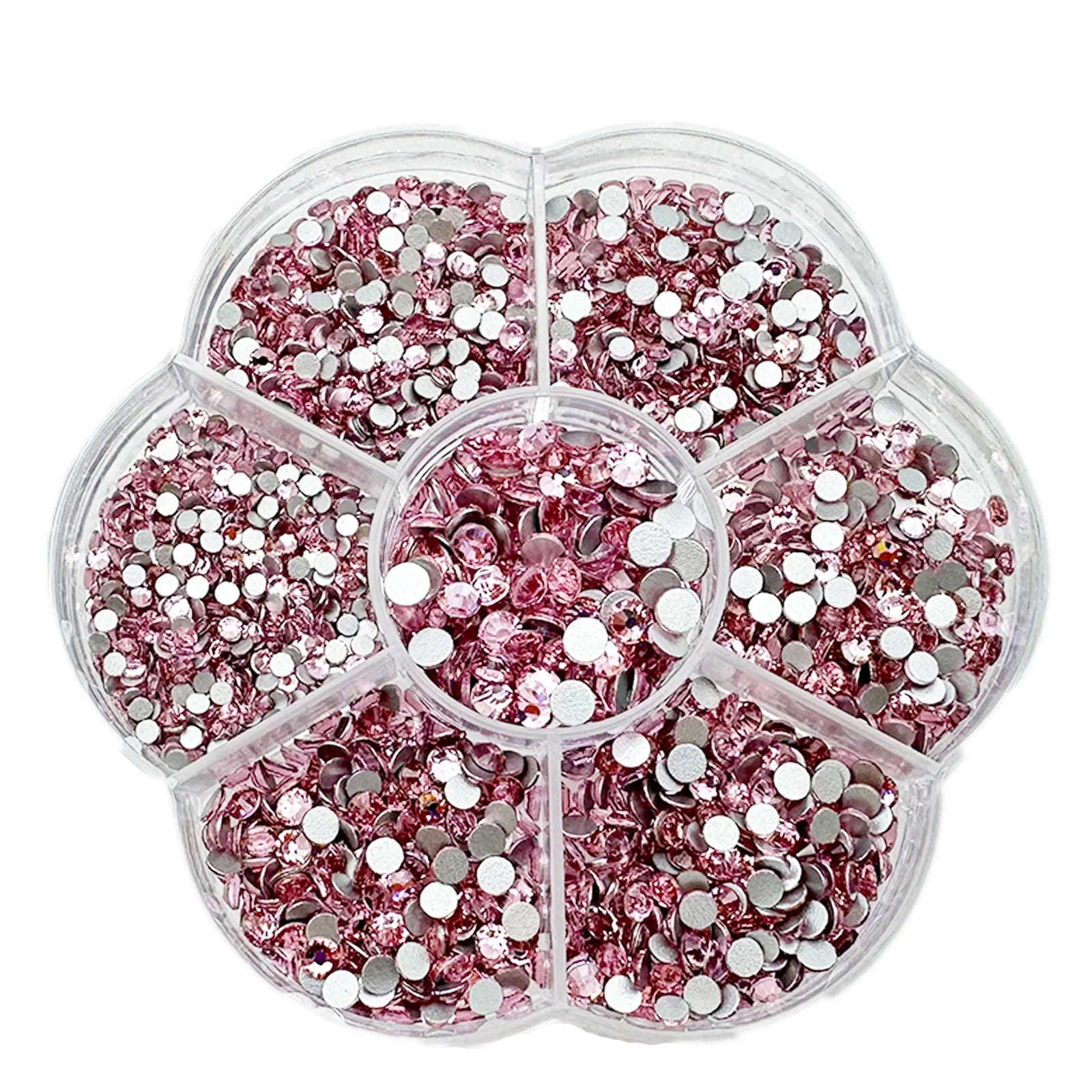 2100pcs Nail Art Rhinestones Flat Back AB White Glass Facial Rhinestones Treasure Flatback Nail Art Decorations