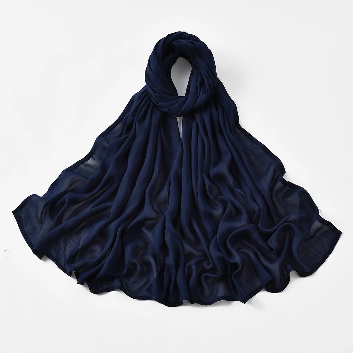 Hijabs musulmanes para mujer, pañuelos finos lisos, chales para mujer musulmana, pañuelo suave de viscosa y rayón, turbante islámico, diadema de 200x85cm