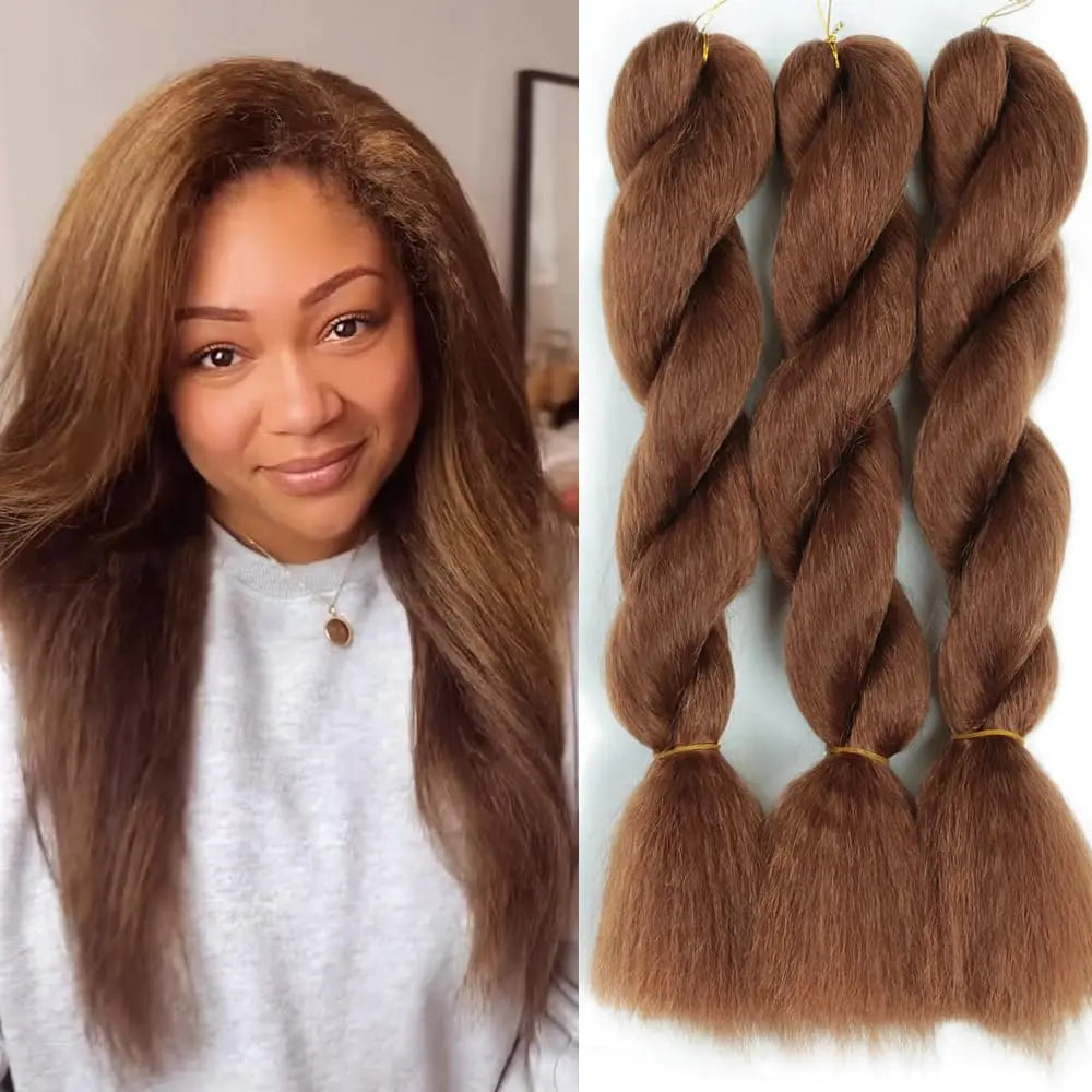 Kinky straight Vixen Crochet Bundles crochet hair 26inch 1/2/3packs Yaki Premium Synthetic Fibers for black women Hair Extension