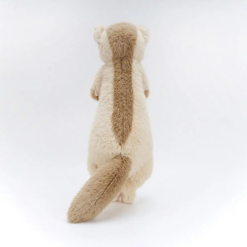Stuffed Animal Ferrets Plush Toys Sofa Cushion Simulation Stuffed Ferret Kawaii Long Cute Brown Mink Plush Birthday Holiday