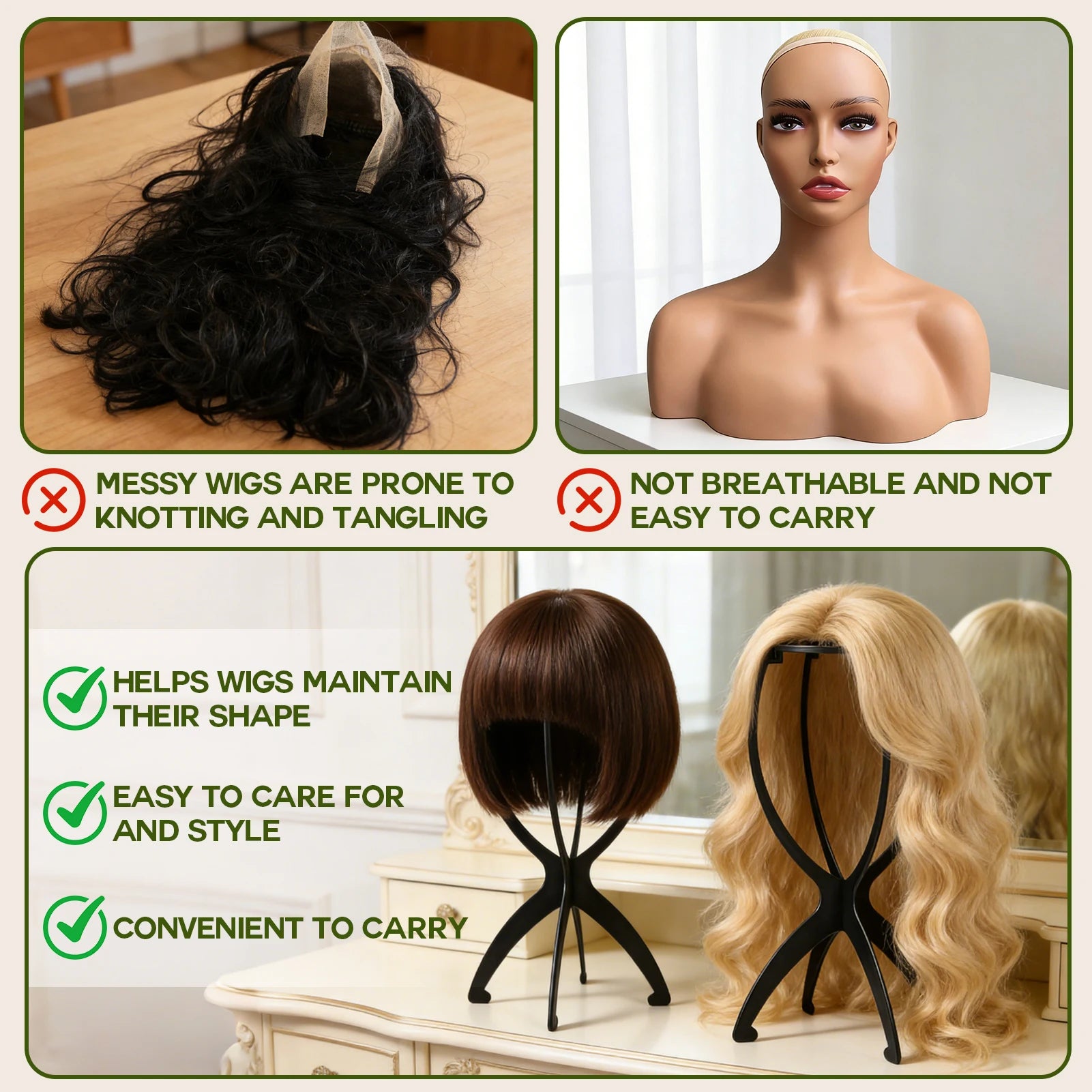 Wig Care & Storage Set