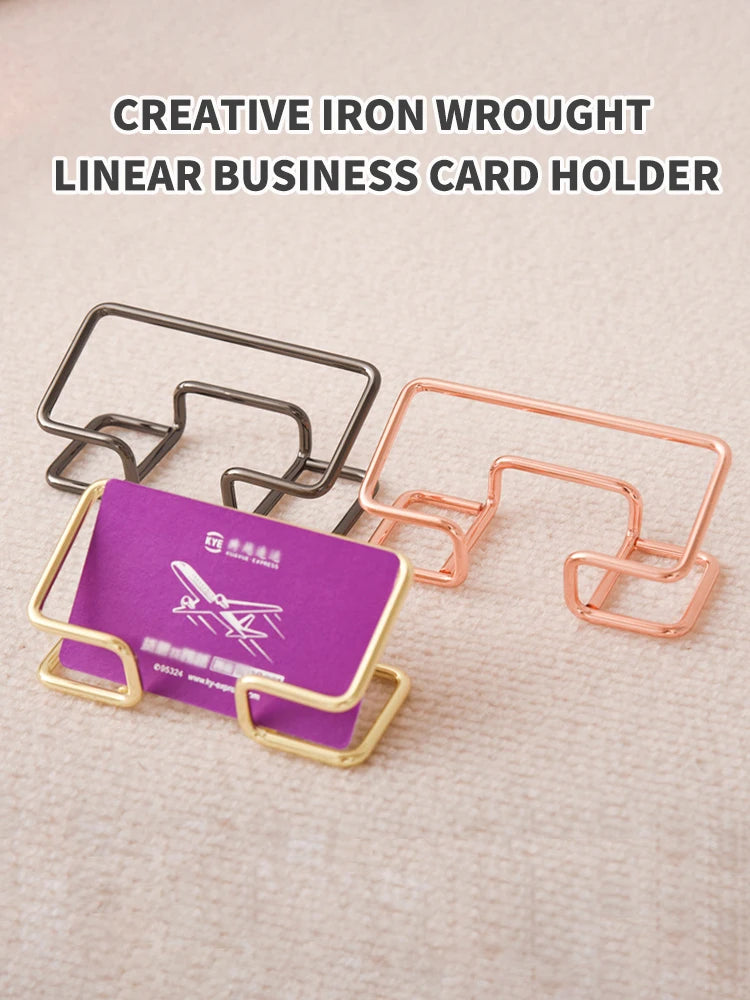 Business Card Holder Desk Bracket Cards Organizer Office Gift Display Holders Business Card Holder Desk Bracket Cards Organizer