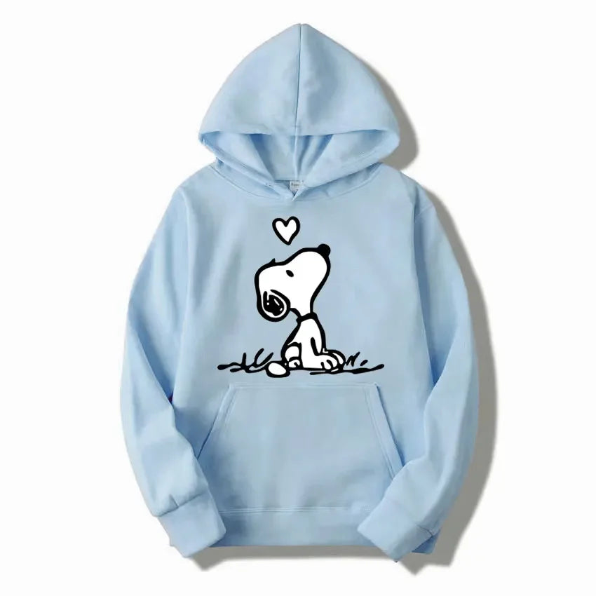 American Cartoon Comics Snoopy Hoodie Women Man Pullover Tops Spring Autumn Men New Casual Couple Sweatshirt Clothing