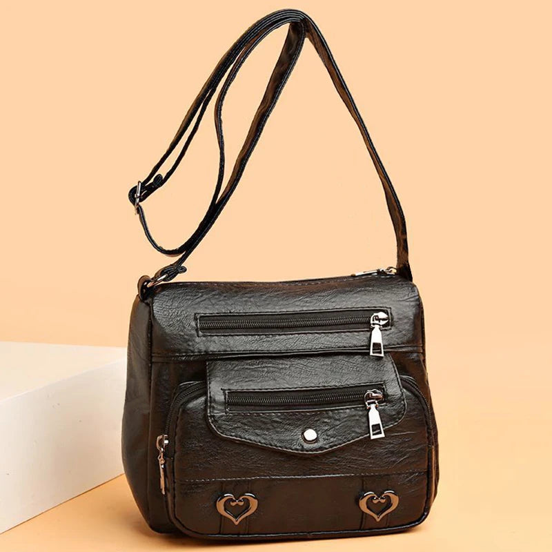 Bolso rectangular de estilo neutro para hombres y mujeres, con gran capacidad, casual y a la moda, bolso de un solo hombro para viajar a