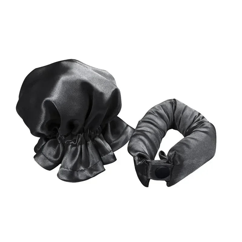 Heatless Curling Rod Headband Soft Hair Curlers No Heat Hair Rollers with Cap Silk Curls Lazy Sleeping Curler Hair Styling Tools