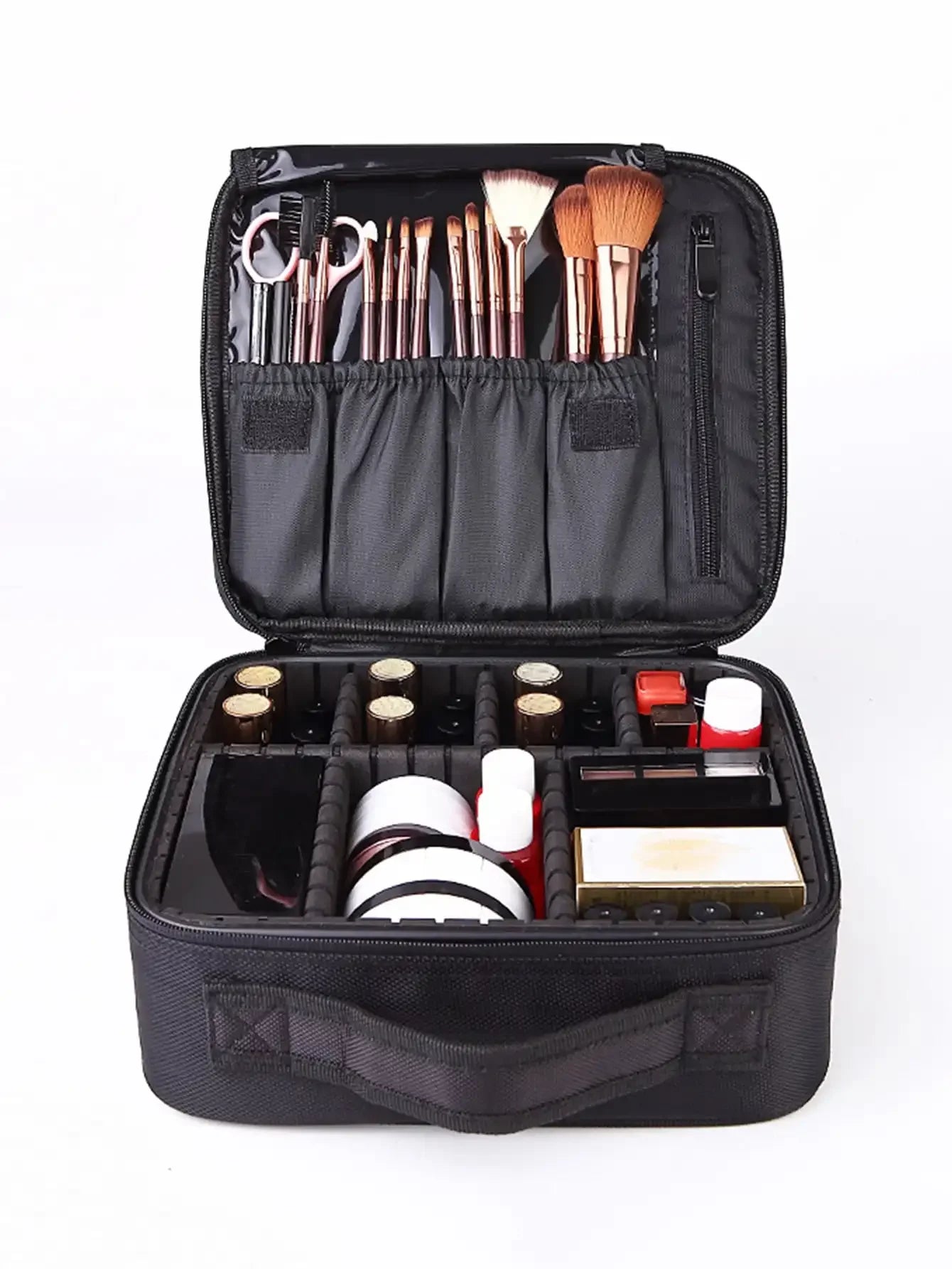 New Makeup Bag for Women Travel Waterproof Necessary Beauty Brush Embroidery Tool Storage Cosmetic Case Professional Makeup Box