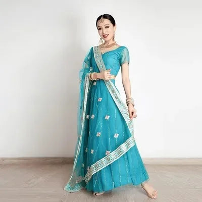 Indian traditional clothing pakistani sarees dress women elegant clothing party dress cosplay dance wear stage dress a9