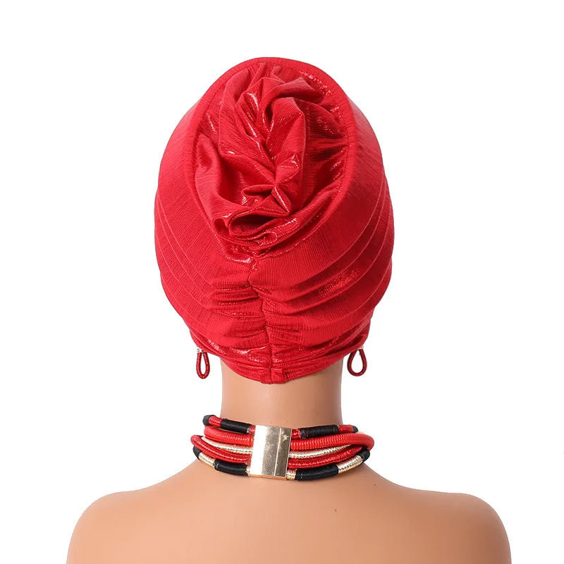 Pleated Auto Gele Headtie – Effortless African Elegance for Every Occasion