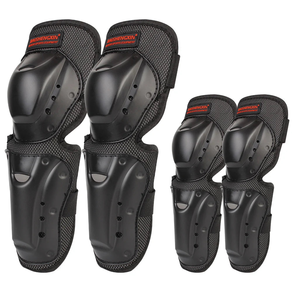 Motocross Skating Protectors 4pcs/set Knee Elbow Protective Pads Riding Protective Gears Motorcycle Accessories