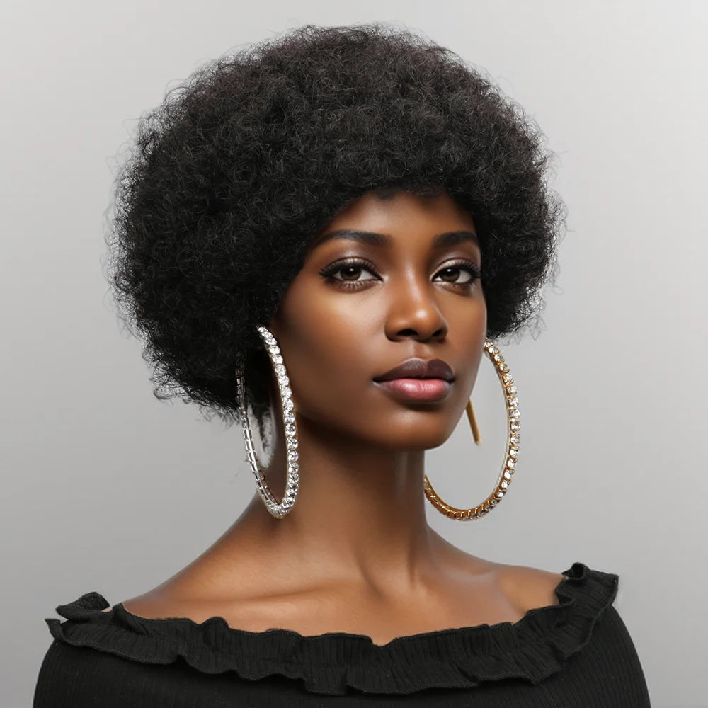 Afro Puff Bob Wig