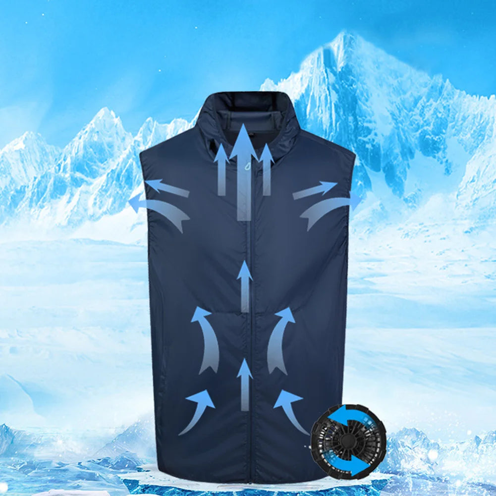 Summer Cool Vest for Men Women Cooling Vest Cooling Work Clothes for High Temperature Work Fishing Vest
