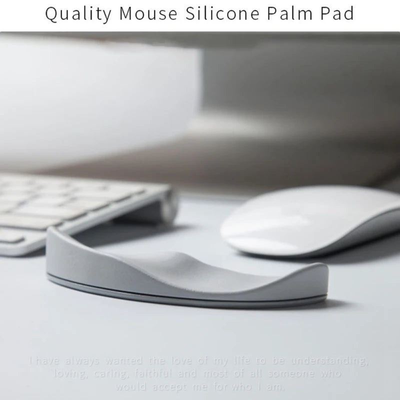 Mouse Wrist Rest Silicone Hand Cushion Soft Pad Palm Support Moves With Wrist Business Office Computer Game Durable Armrest