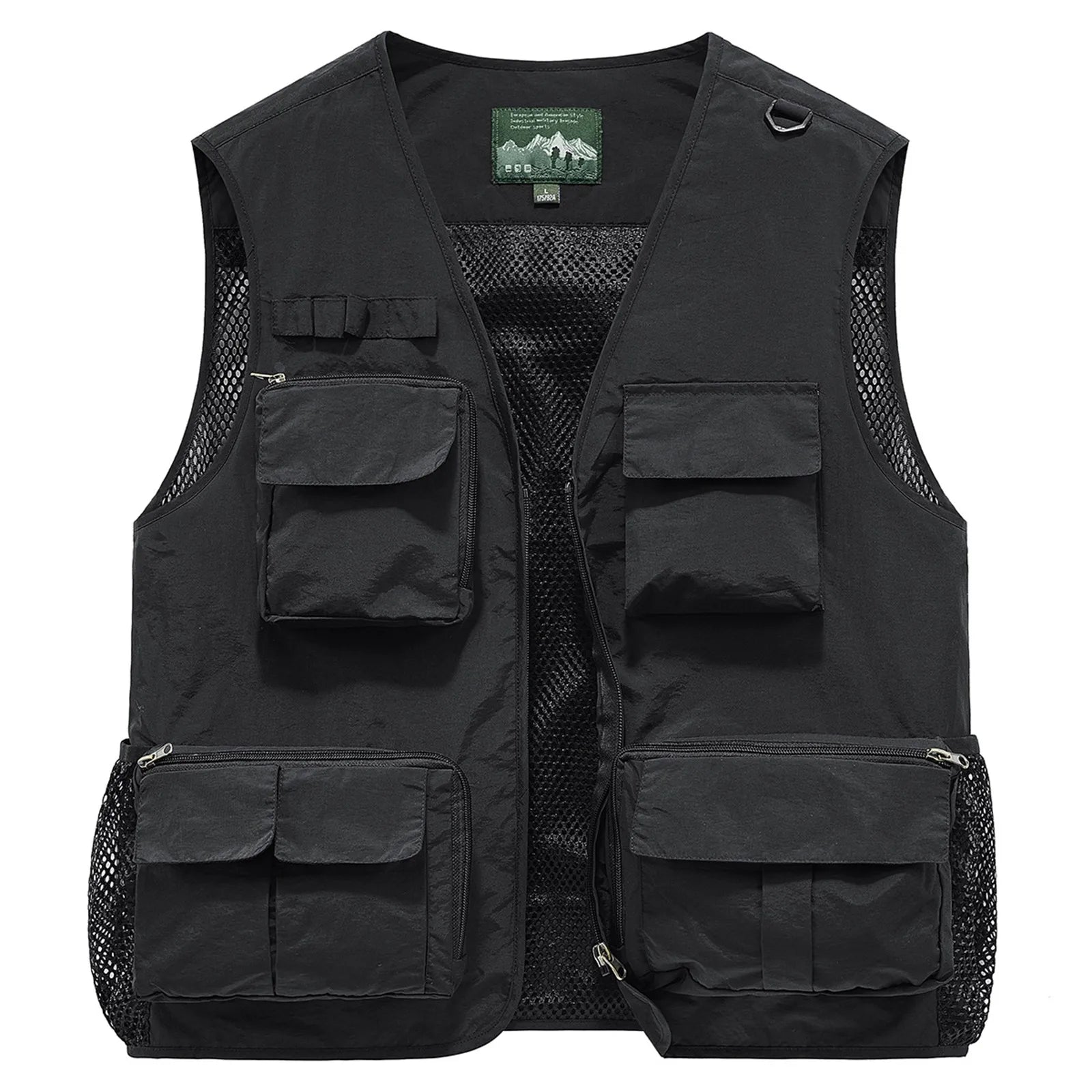 Hiking vests for men and women thin breathable multi-pocket vest summer outdoor work hunting travel waterproof sleeveless jacket