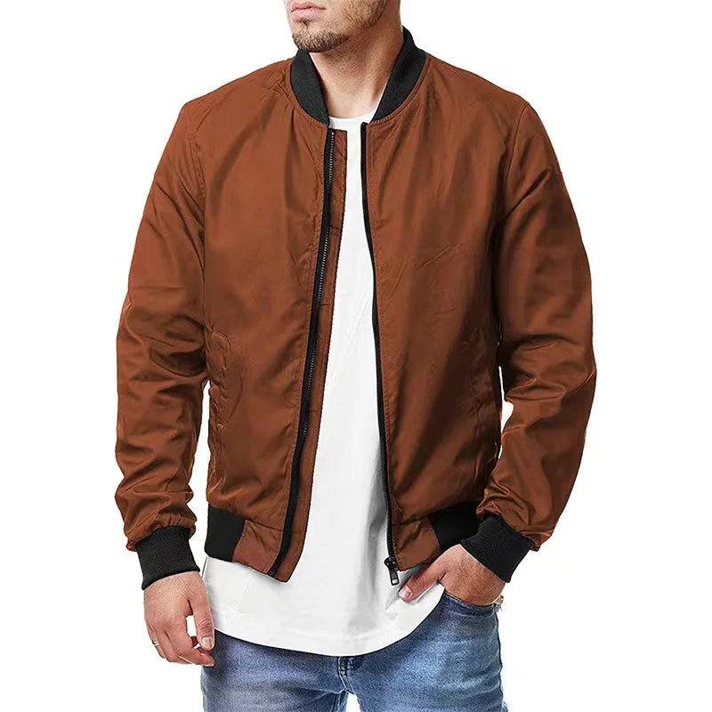 Men Windbreaker Jacket White Casual Jacket Fashion Men Outdoor Waterproof Sports Coat Spring Summer Bomber jacket Men Clothing