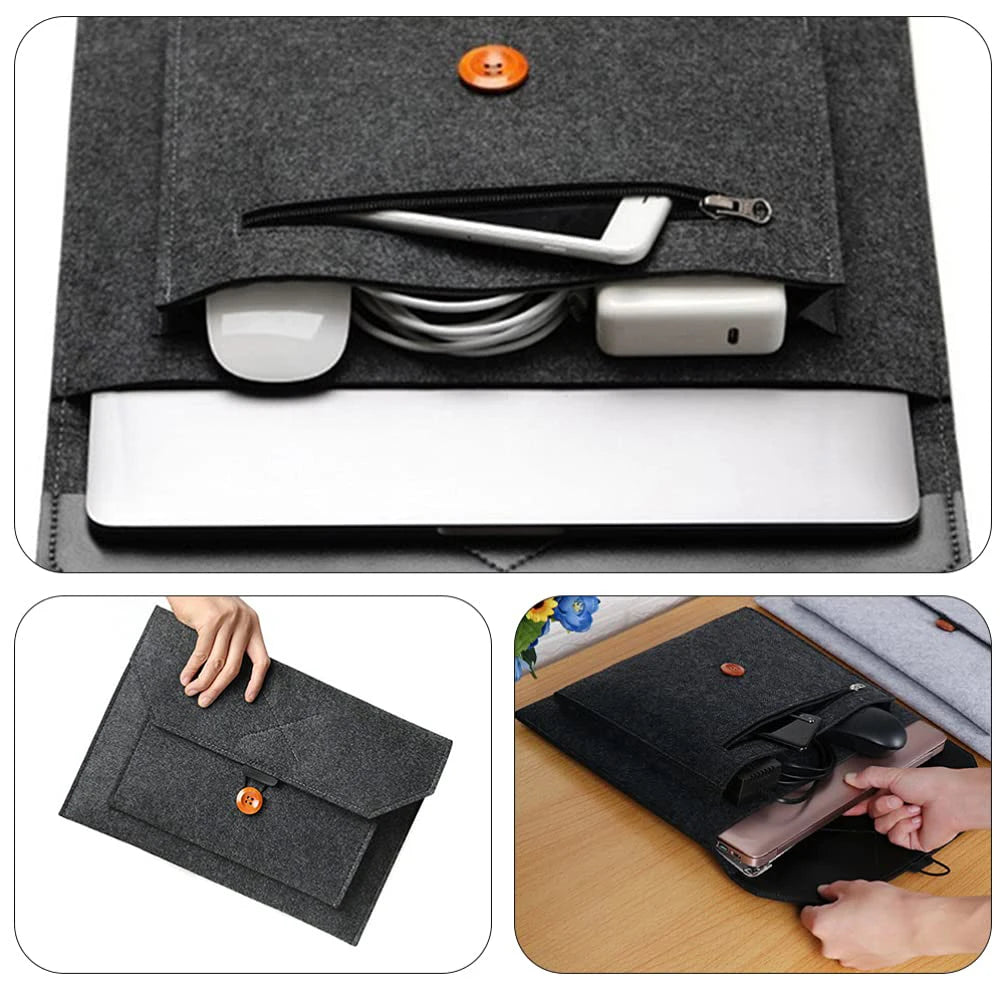 wool Felt Laptop bag Sleeve 11 12 13 14 15 16 inch Notebook Pouch for Macbook Xiaomi Huawei Lenovo Dell ASUS Acer computer bag