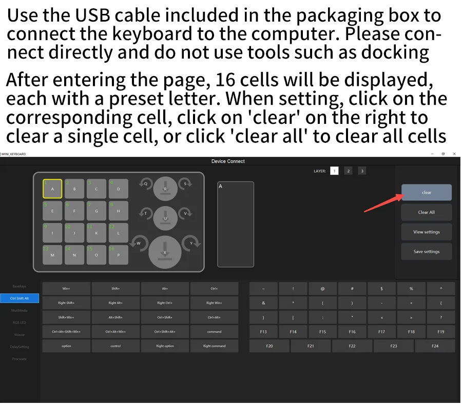 16 Keys 3 Knobs Mechanical Gaming Keyboard USB Wired Bluetooth-Support/ 2.4G Programming Macro Keyboard Custom Hot-swap Keypad
