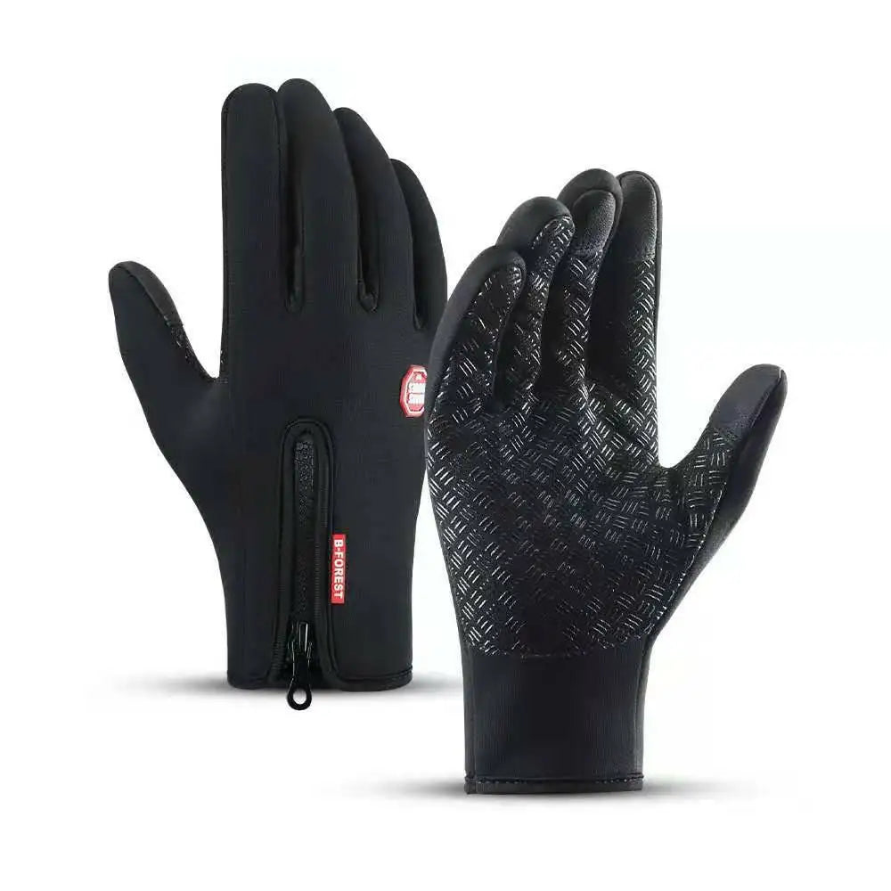 Guantes de Invierno con Pantalla Táctil, Térmicos Cortavientos para Clima Frío, Deportes, Hombres, Mujeres, Ciclismo al Aire Libre, Motocicleta, Antideslizantes